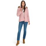 Jaqueta Tommy Hilfiger Com Acabamento Em Pele Sintética, Puffer Woodrose, Feminina