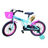 Bicicleta Infantil Aro 16 Com Cestinha E Garrafinha Elite