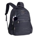 Mochila De Costas Feminina Escolar Rebecca Bonbon - Preto