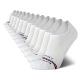Meias Tommy Hilfiger Athletic No Show Cushion Masculinas 7-12 Brancas
