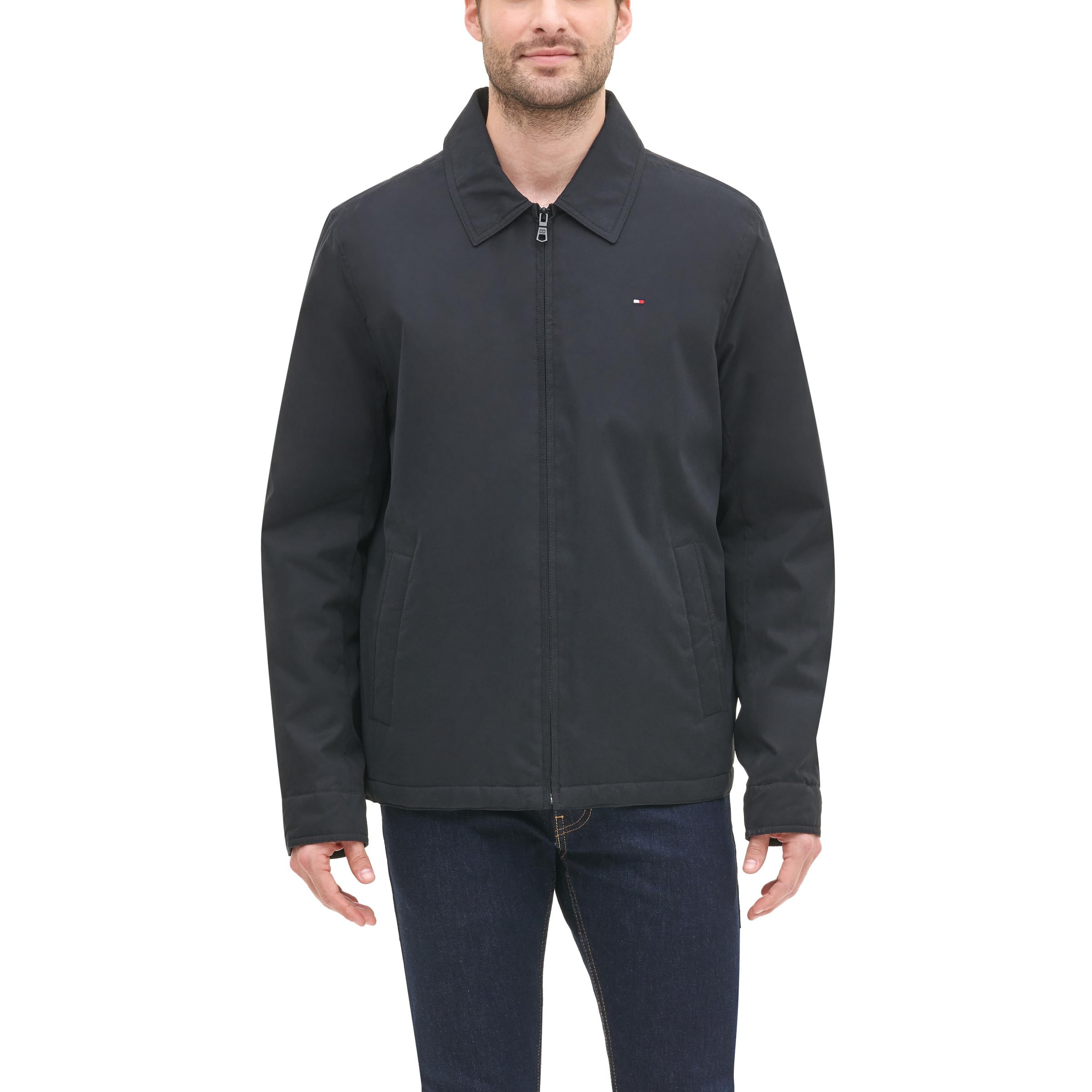 Jaqueta Tommy Hilfiger Leve Microtwill Golf Black Masculina