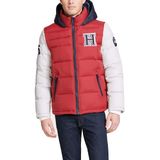 Jaqueta Masculina Tommy Hilfiger Com Capuz Vermelha Gg