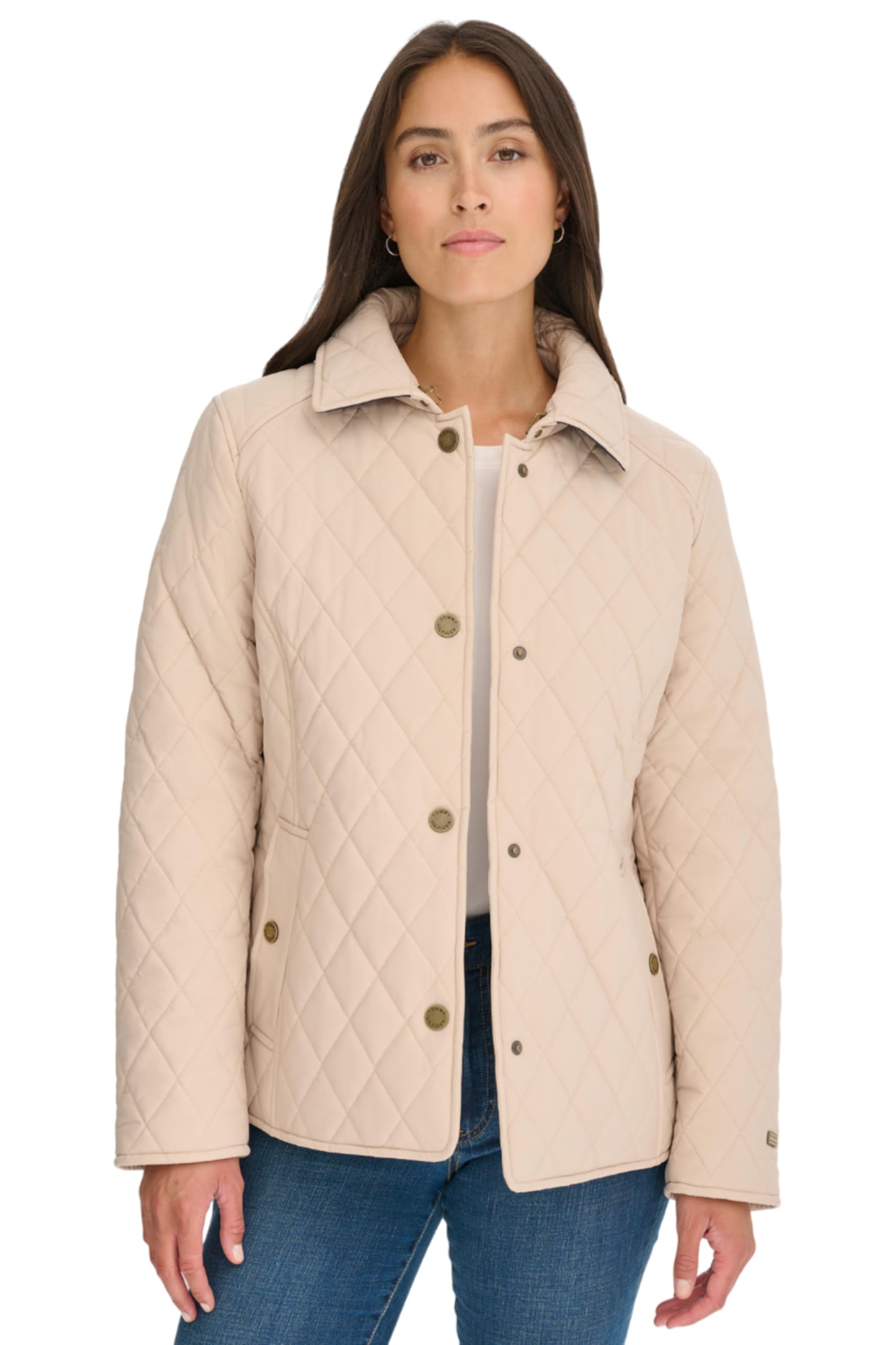 Blusão Tommy Hilfiger Classic Barn Para Mulher Chino - Xl