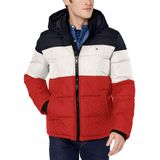 Jaqueta Masculina Clássica Com Capuz Tommy Hilfiger Gg