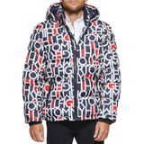 Jaqueta Acolchoada Tommy Hilfiger Masculina Vermelha Branca Azul Pequena