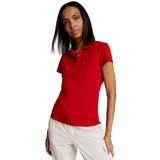 Camisa Polo Feminina Tommy Hilfiger, Modelagem Justa, Algodão Elástico