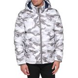 Jaqueta Masculina Tommy Hilfiger Com Capuz, Branca, Camuflada, Média