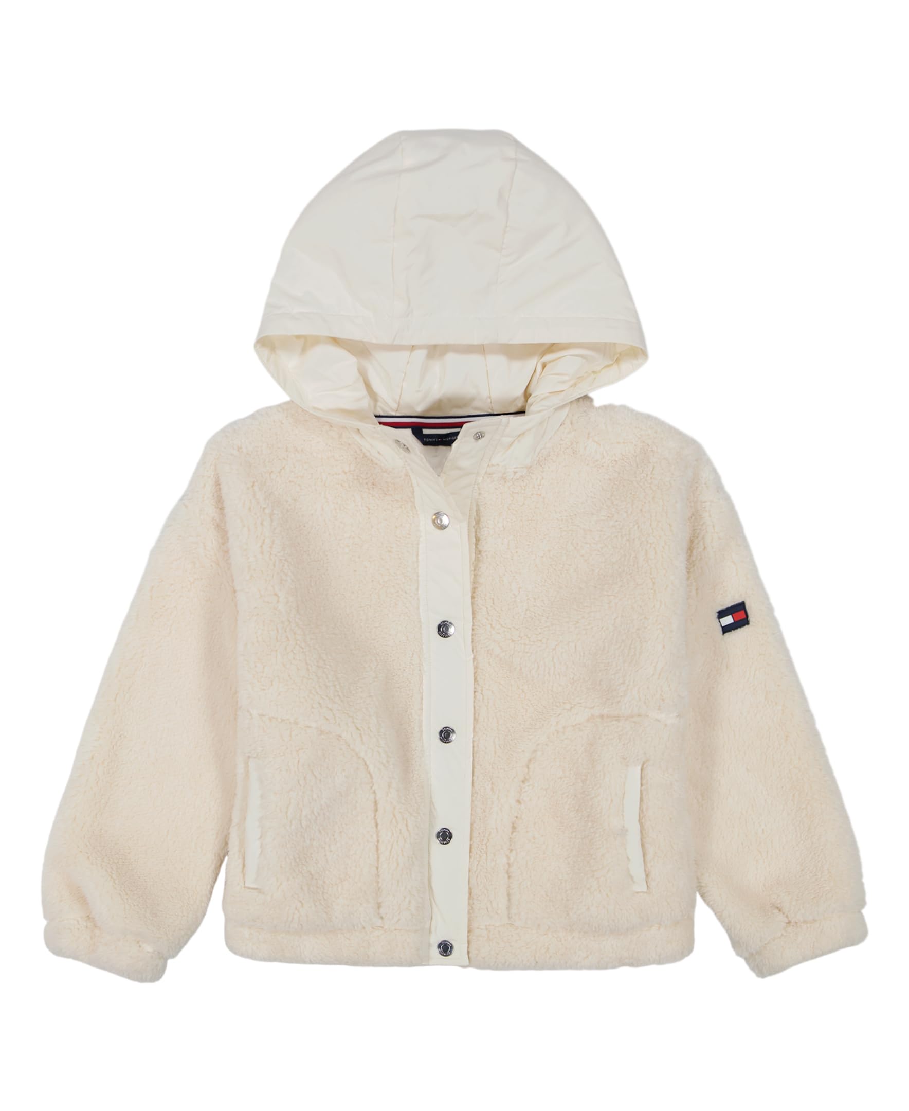 Moletom Com Capuz Tommy Hilfiger Com Zíper Completo Para Meninas De 12 A 14 Anos