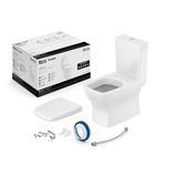 Kit Vaso Sanitário Com Caixa Acoplada E Assento Soft Close Boss Incepa Branco Brilhante
