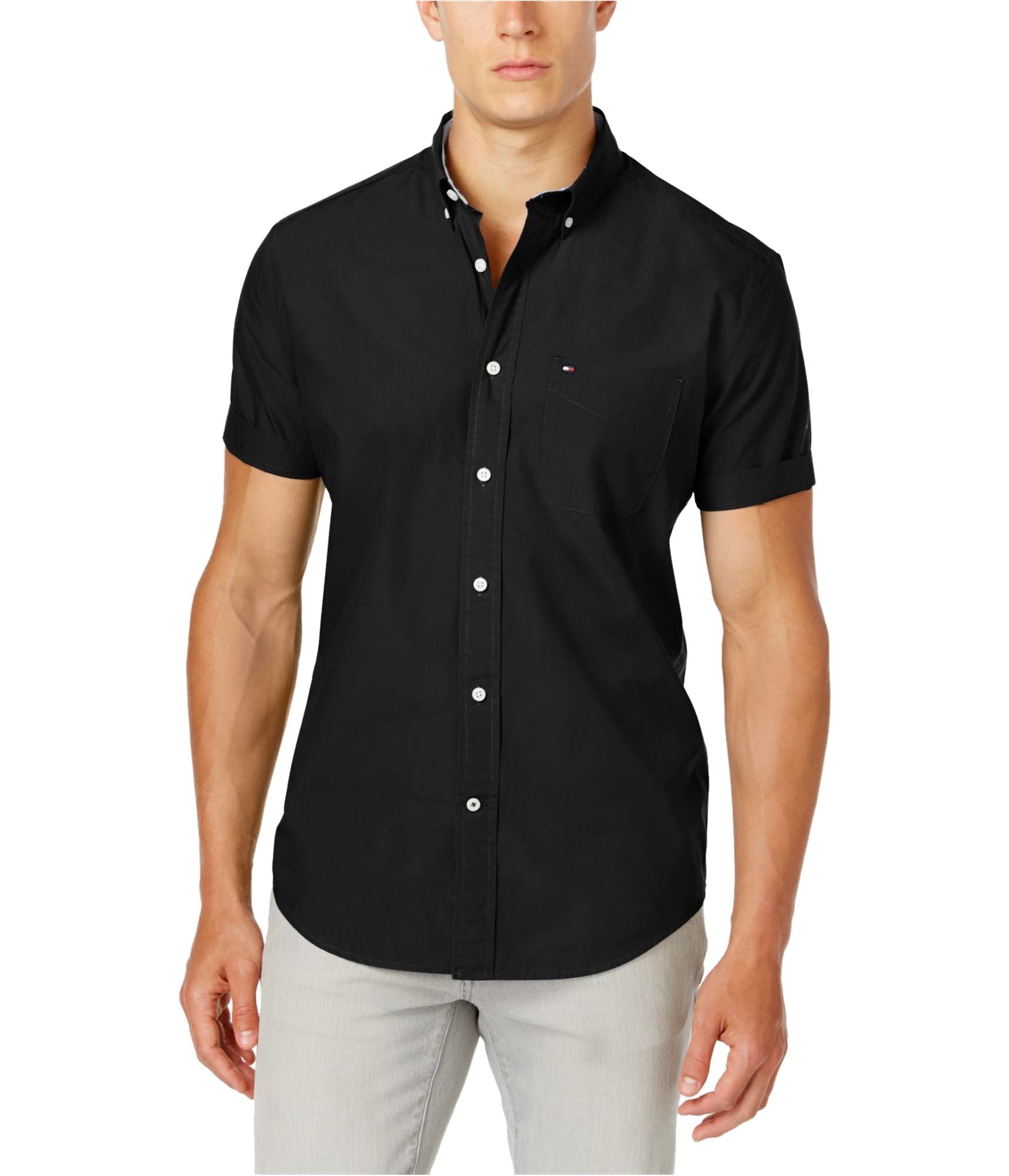 Camisa Tommy Hilfiger Maxwell Para Homens Grandes E Altos, Tamanho 2gg