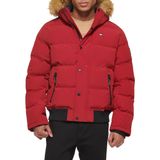 Jaqueta Tommy Hilfiger Acolchoada De Tecido Ártico Com Snorkel Vermelha Masculina