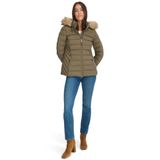 Jaqueta Tommy Hilfiger De Pele Sintética Com Acabamento Em Puffer Feminino Juniper L