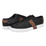 Tênis Tommy Hilfiger Pandora Para Homens Preto/conhaque Tamanho 8.5