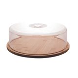 Porta Bolo Boleira Tampa Acrílica 28cm Servir E Decorar