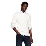 Suéter Masculino Tommy Hilfiger, De Algodão, Gola Redonda, Marfim