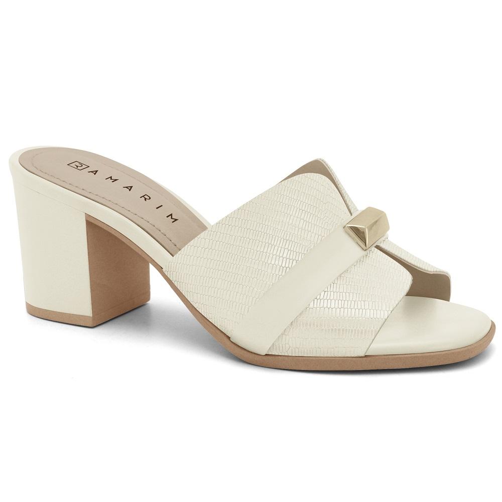 Tamanco Ramarim Ref 2451201-6 Creme 035