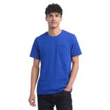 Camiseta Masculina Tommy Hilfiger De Manga Curta Com Gola Redonda Em Cobalto