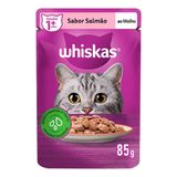Ração Para Gato Whiskas Sachê Salmão 85g - Embalagem Com 20 Unidades