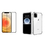 Película De Nano Gel Flexível 5D 9D Iphone 12 Pro Max Tela 6.7 + Capinha Reforcada