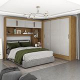 Guarda-roupa Casal Modulado 4 Portas Santiago 3 Portas 5 Gavetas Off White