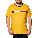 Camiseta Tommy Hilfiger Com Logotipo De Manga Curta Para Homens Golden Rod