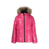 Blusão Tommy Hilfiger Chevron Puffer Para Meninas Fuchsia 4t