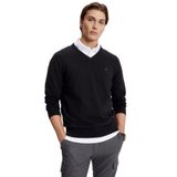 Suéter Tommy Hilfiger Masculino Com Decote Em V Coleção 2024 Preto Xxl