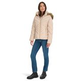 Jaqueta Feminina Tommy Hilfiger Com Acabamento Em Pele Sintética, Puffer Chino