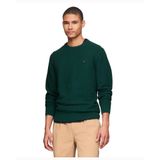 Suéter Masculino Tommy Hilfiger De Algodão Estruturado 9gg Com Gola Redonda