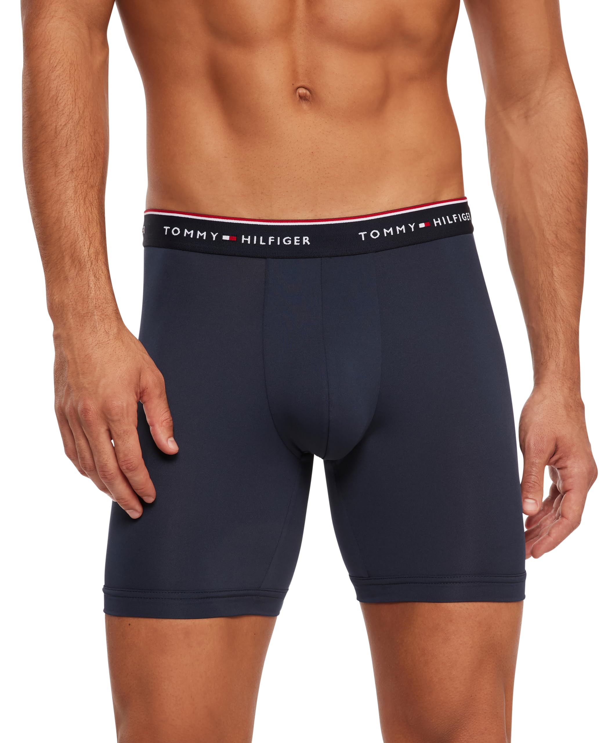 Cuecas Boxer Tommy Hilfiger Micro Classic Para Homens, Pacote Com 3