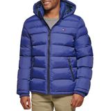 Jaqueta Tommy Hilfiger Masculina Com Capuz, Azul Royal, Pequena