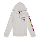 Moletom Com Capuz Tommy Hilfiger Com Zíper Completo Para Meninas 6x