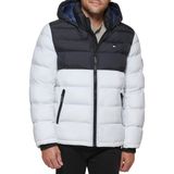 Jaqueta Acolchoada Tommy Hilfiger Masculina Preta/branca Xxl Nylon