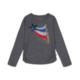Camiseta Tommy Hilfiger Feminina De Manga Comprida Com Logotipo De 12 A 14 Anos
