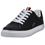 Tênis Feminino Tommy Hilfiger Lamiss Em Couro Sintético Preto