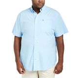 Camisa Tommy Hilfiger Maxwell Blue Bell Para Homens Grandes E Altos Tl-4xl