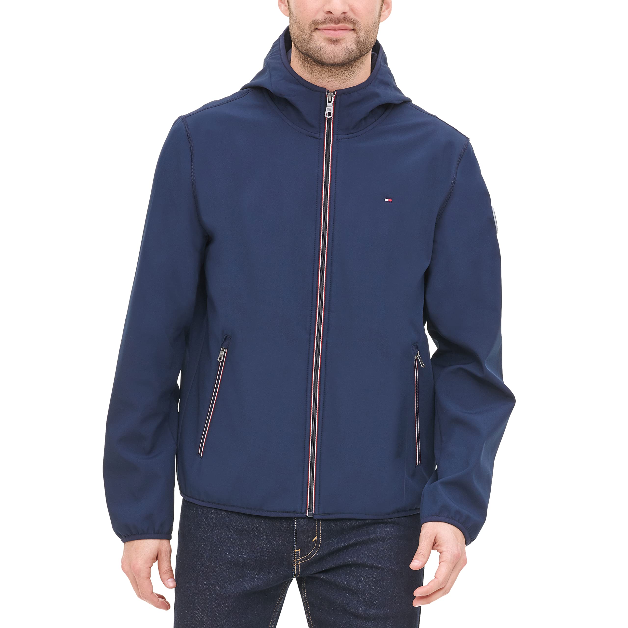 Jaqueta Masculina Tommy Hilfiger Com Capuz Performance Soft Shell
