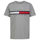 Camiseta Masculina De Manga Curta Tommy Hilfiger Flag 2t Grey Heather