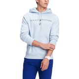 Moletom Com Capuz Tommy Hilfiger Com Logotipo De Lã De Manga Comprida
