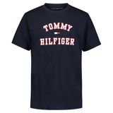 Camiseta Tommy Hilfiger Masculina De Manga Curta Varsity Navy 16-18