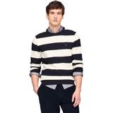 Suéter Masculino Com Gola Redonda Estruturada Tommy Hilfiger Em Algodão
