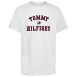 Camiseta Tommy Hilfiger Masculina De Manga Curta Varsity Branca 14-16