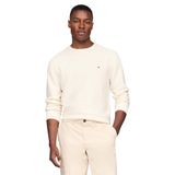 Suéter Masculino Tommy Hilfiger 9gg Estruturado Com Gola Redonda Marfim