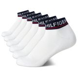 Meias Femininas Tommy Hilfiger, Pacote Com 6, Bandeira Esportiva, Tamanho 4-10