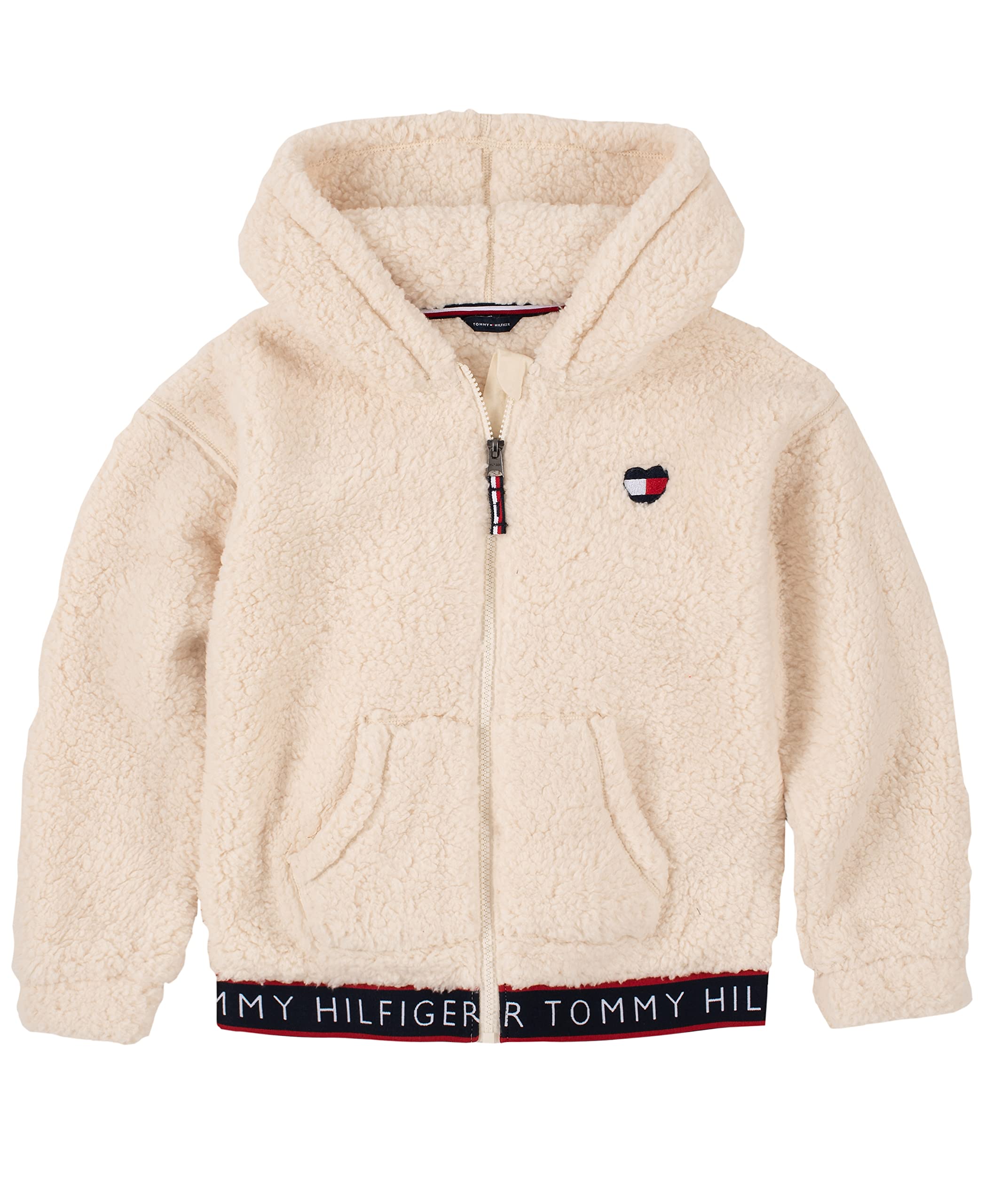 Moletom Com Capuz Tommy Hilfiger Para Meninas Pearl Sherpa Tamanho 7