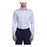 Camisa Social Tommy Hilfiger Slim Fit Stretch Twill Masculina Azul