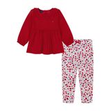 Conjunto De Legging Túnica Outfit Tommy Hilfiger De 2 Peças Para Meninos