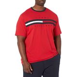 Camiseta Masculina Tommy Hilfiger De Manga Curta Com Listras Exclusivas