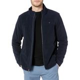 Jaqueta Masculina Tommy Hilfiger, Grande, Clássica, Com Zíper Frontal