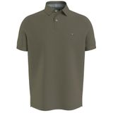 Camisa Polo Masculina Tommy Hilfiger, Modelagem Regular, Verde Oliva